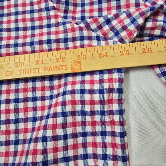 Ralph Lauren Blue Red White Gingham Old Money Patriotic Oxford Classic Shirt XLT - Picture 9 of 11